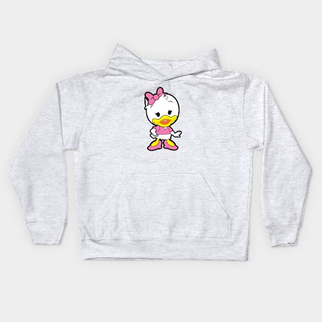 Daisy Duck Chibi Kids Hoodie by nataliawinyoto